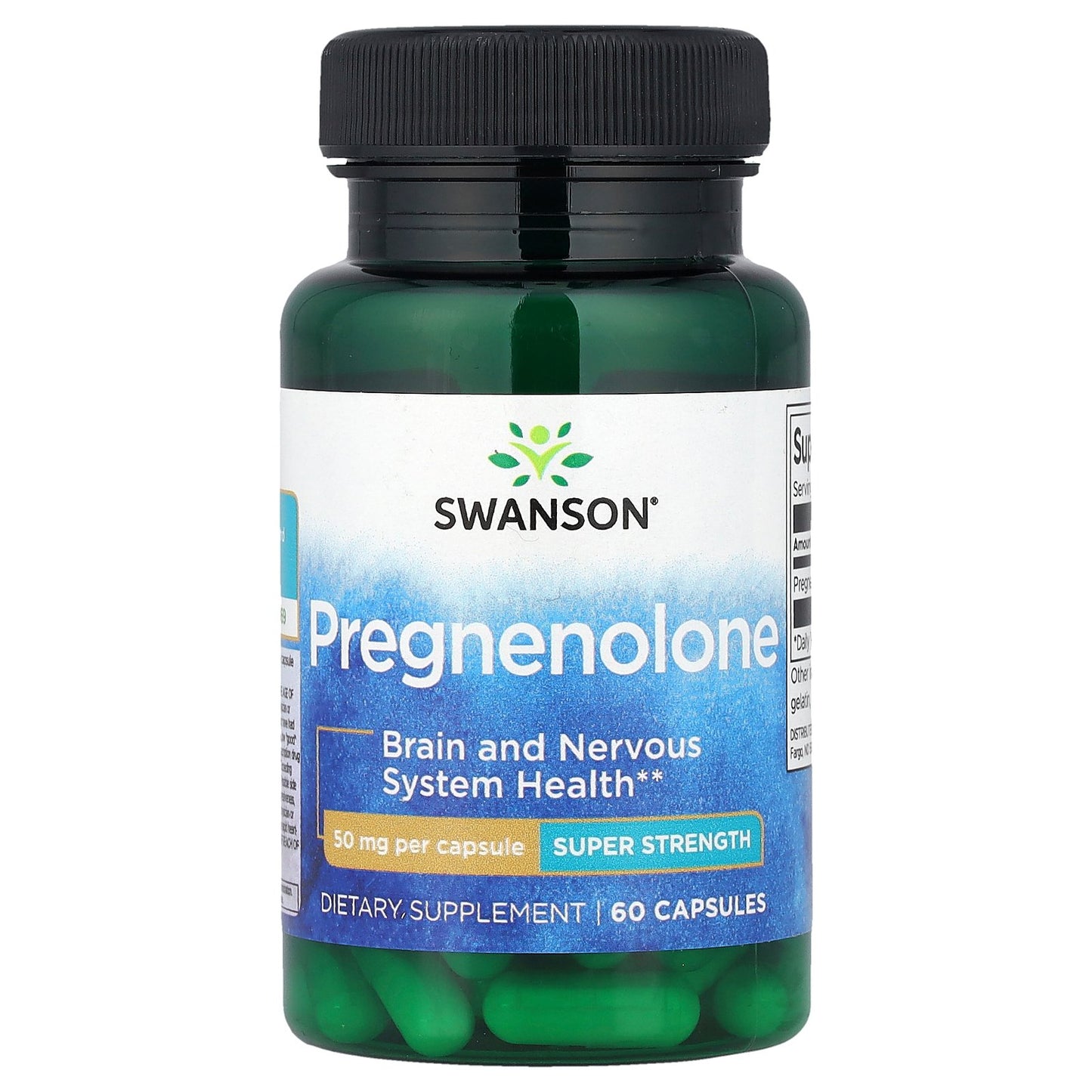 Swanson, Pregnenolone, Super Strength, 50 mg, 60 Capsules