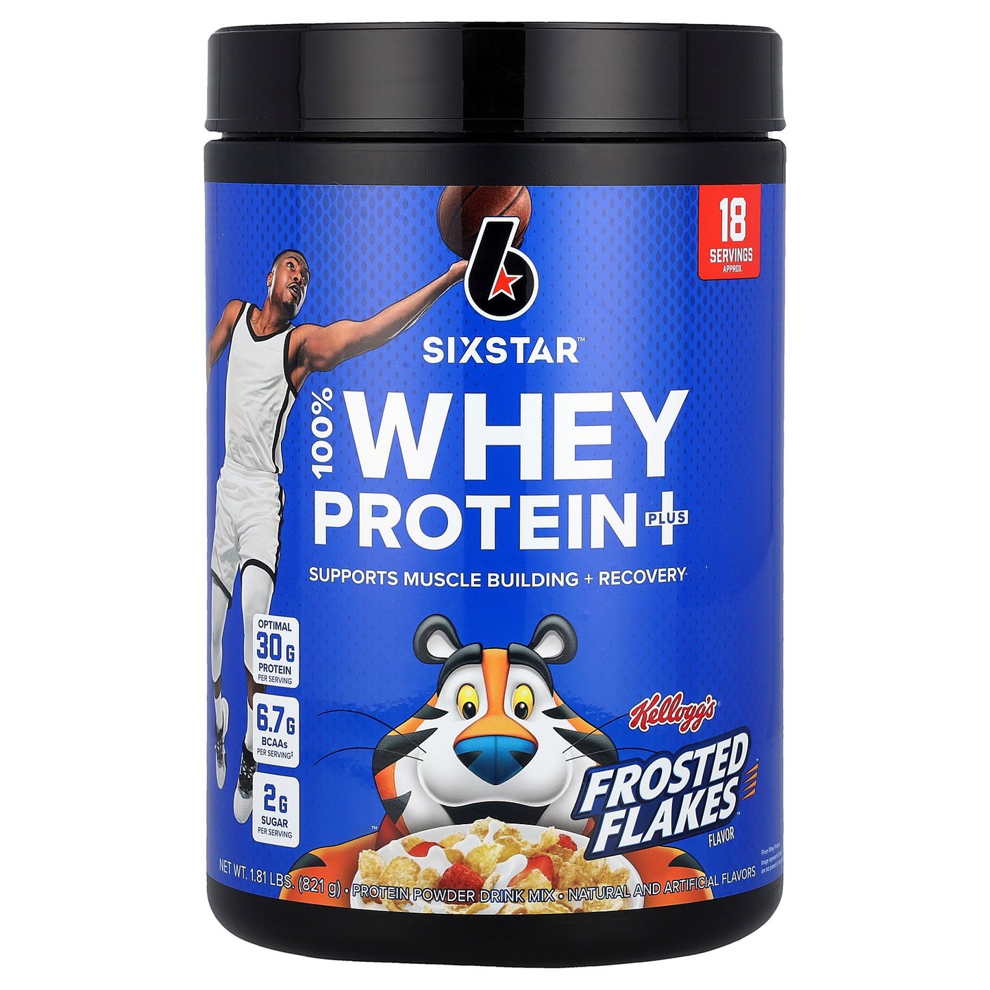 SIXSTAR, 100% Whey Protein Plus, Kellog's Frosted Flakes, 1.81 lbs (821 g)