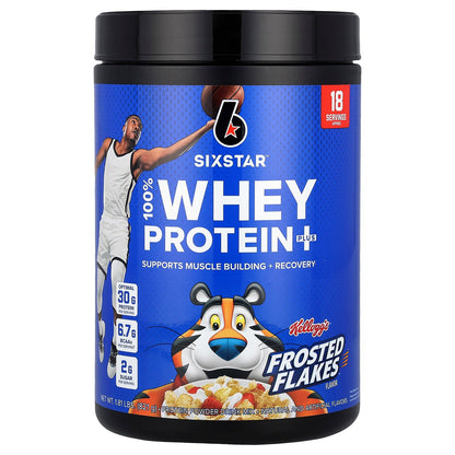 SIXSTAR, 100% Whey Protein Plus, Kellog's Frosted Flakes, 1.81 lbs (821 g)