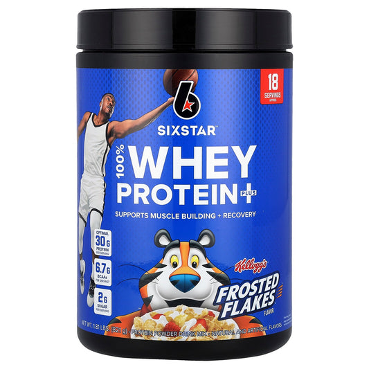 SIXSTAR, 100% Whey Protein Plus, Kellog's Frosted Flakes, 1.81 lbs (821 g)