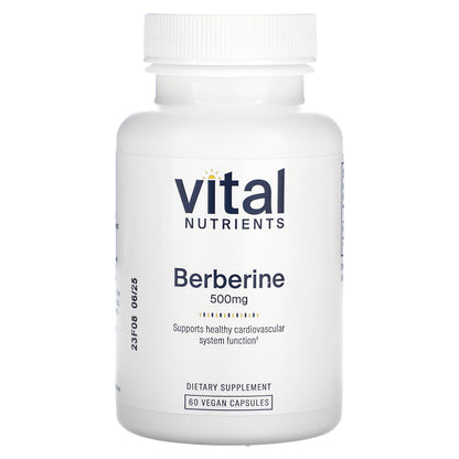 Vital Nutrients, Berberine, 500 mg, 60 Vegan Capsules