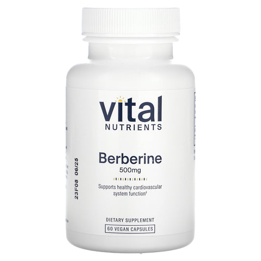 Vital Nutrients, Berberine, 500 mg, 60 Vegan Capsules