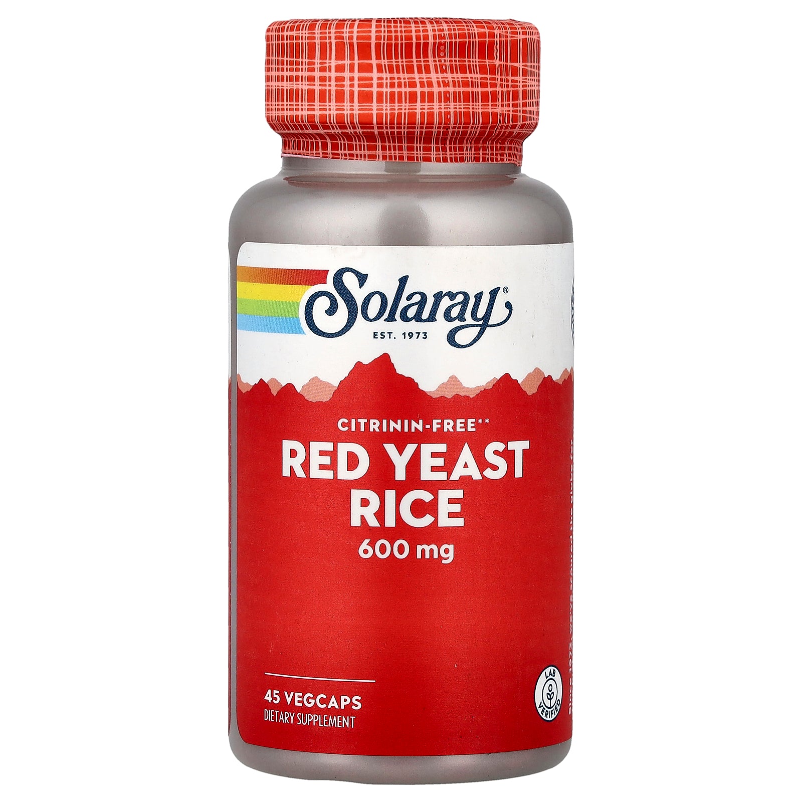 Solaray, Red Yeast Rice, 600 mg, 45 VegCaps