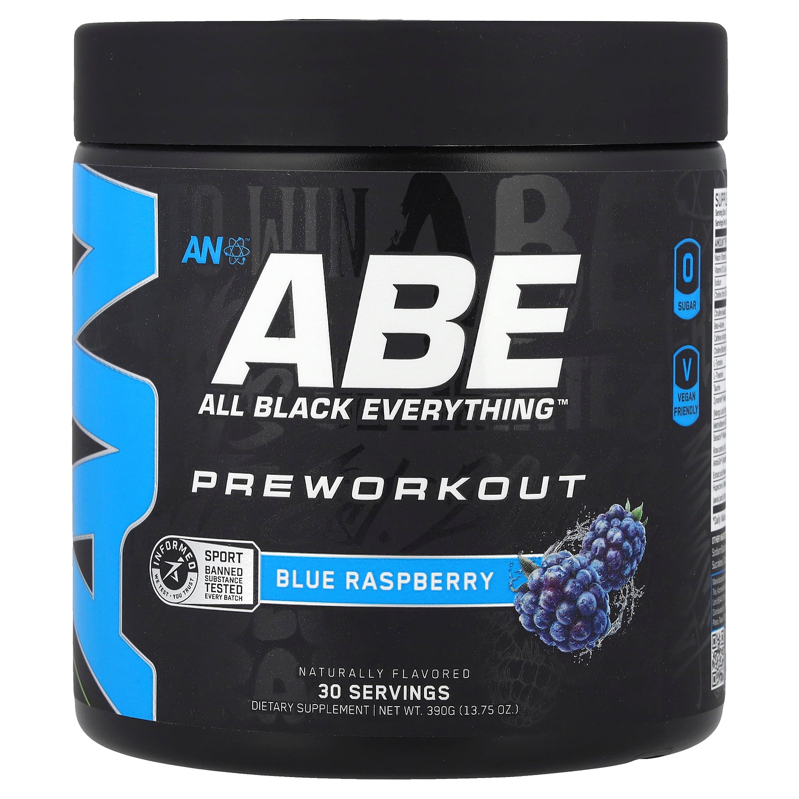 ABE, Preworkout, Blue Raspberry, 13.75 oz (390 g)