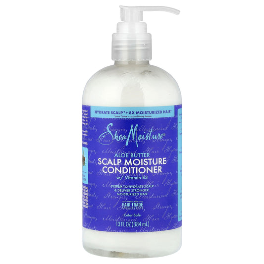 SheaMoisture, Scalp Moisture Conditioner, Aloe Butter with Vitamin B3, 13 fl oz (384 ml)