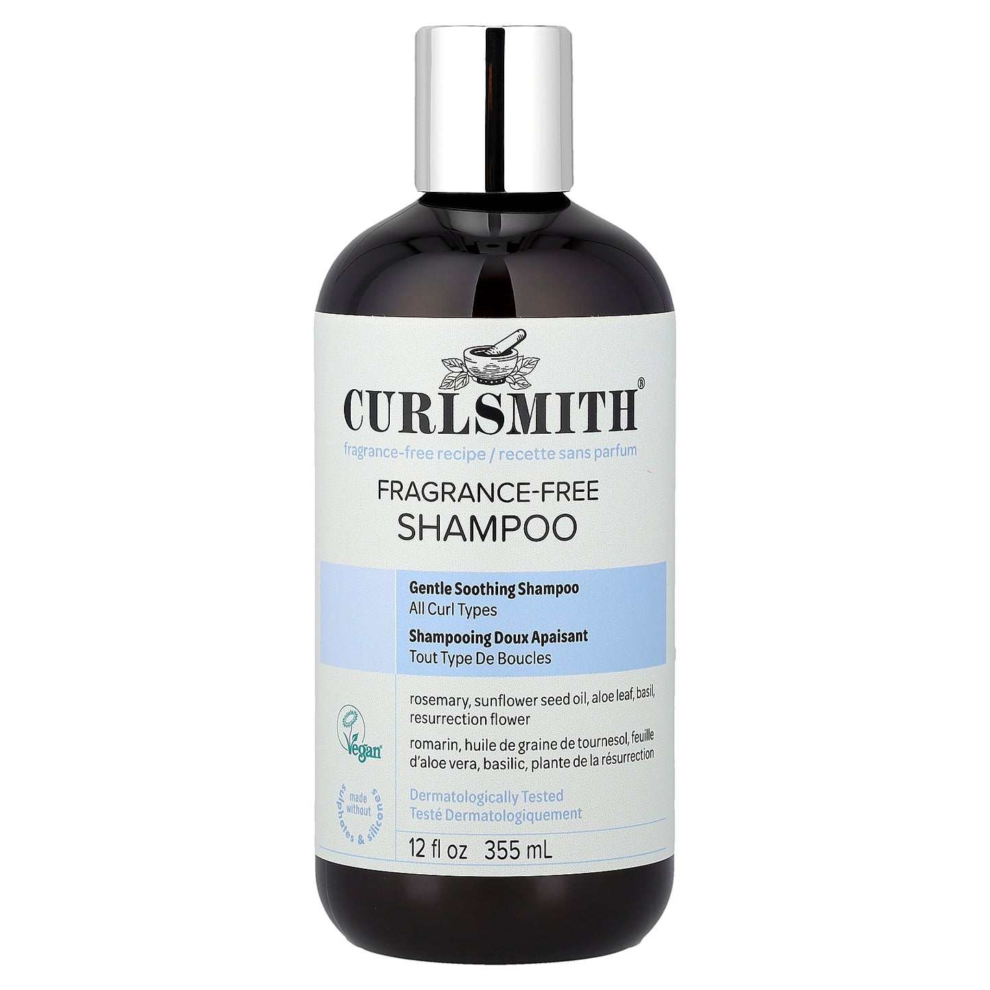 Curlsmith, Fragrance-Free Shampoo, All Curl Types, 12 fl oz (355 ml)