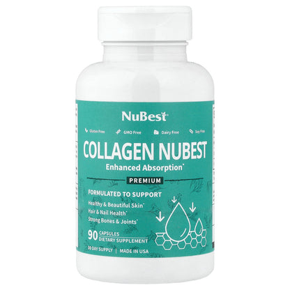 NuBest, Collagen Nubest, Enhanced Absorption, 90 Capsules (500 mg per Capsule)