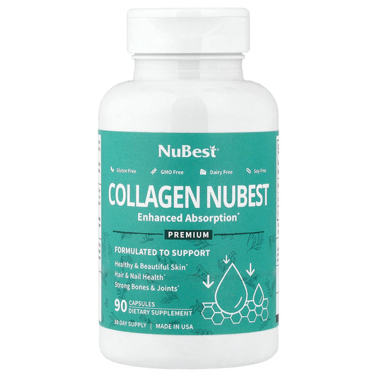 NuBest, Collagen Nubest, Enhanced Absorption, 90 Capsules (500 mg per Capsule)