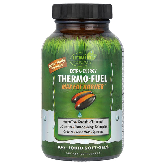 Irwin Naturals, Extra-Energy Thermo-Fuel Max Fat Burner™, 100 Liquid Soft-Gels