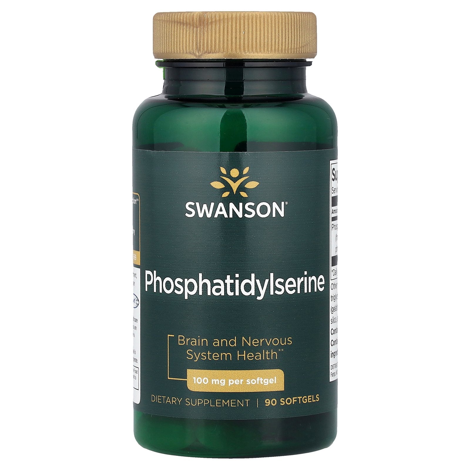 Swanson, Phosphatidylserine, 100 mg, 90 Softgels