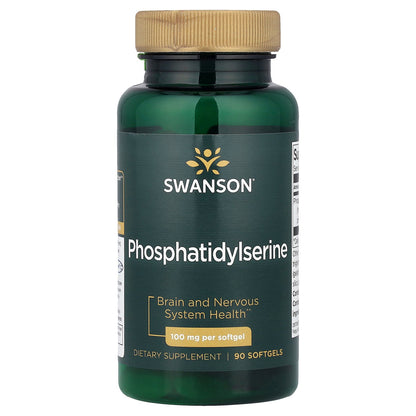 Swanson, Phosphatidylserine, 100 mg, 90 Softgels
