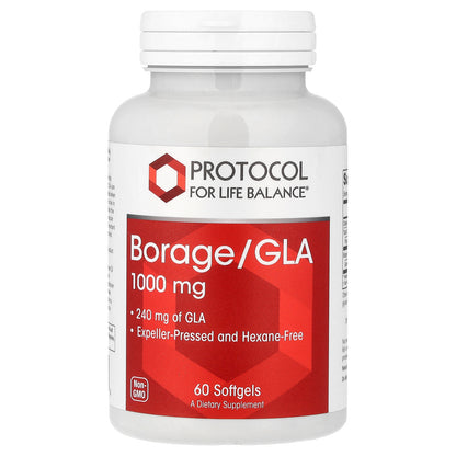 Protocol for Life Balance, Borage/GLA, 60 Softgels