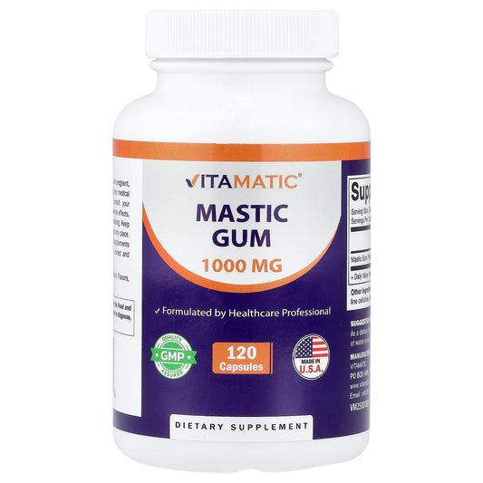 Vitamatic, Mastic Gum, 120 Capsules (500 mg per Capsule)