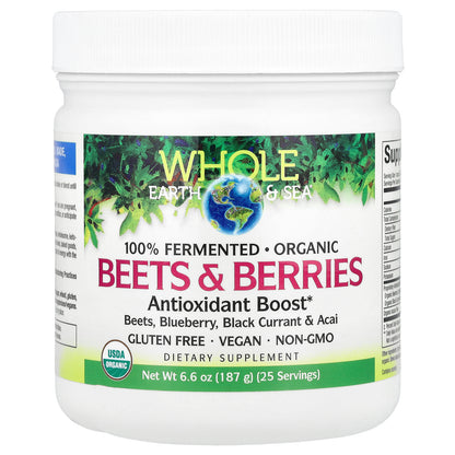 Natural Factors, Whole Earth & Sea®, Beets & Berries , 6.6 oz (187 g)