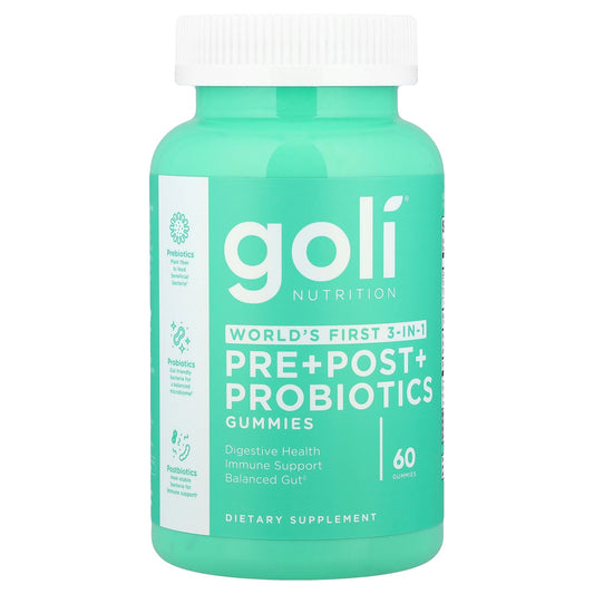 Goli Nutrition, Pre+Post+Probiotics Gummies, 60 Gummies