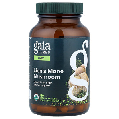 Gaia Herbs, Lion's Mane Mushroom, 120 Vegan Capsules