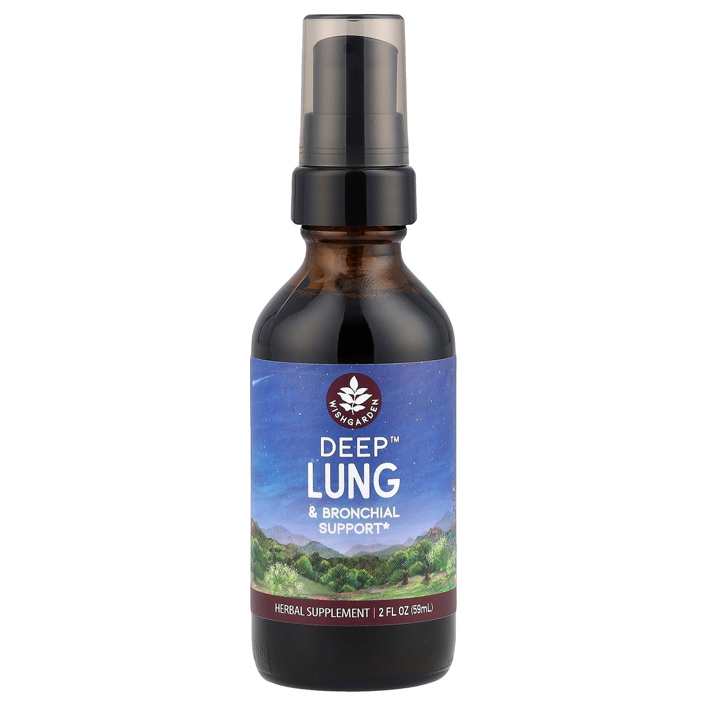 WishGarden Herbs, Deep Lung™ & Bronchial Support, 2 fl oz (59 ml)