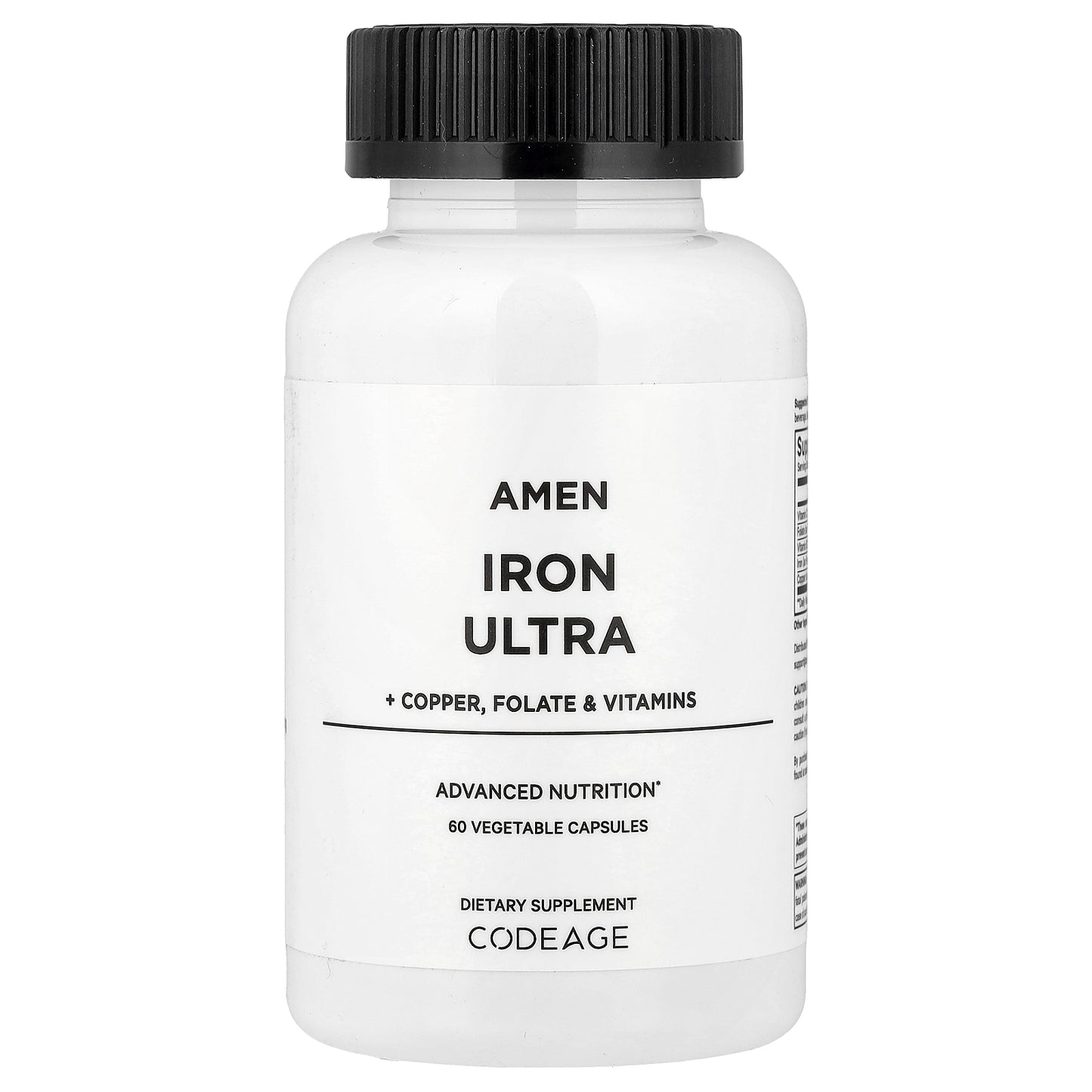 Codeage, Amen, Iron Ultra, 60 Vegetable Capsules