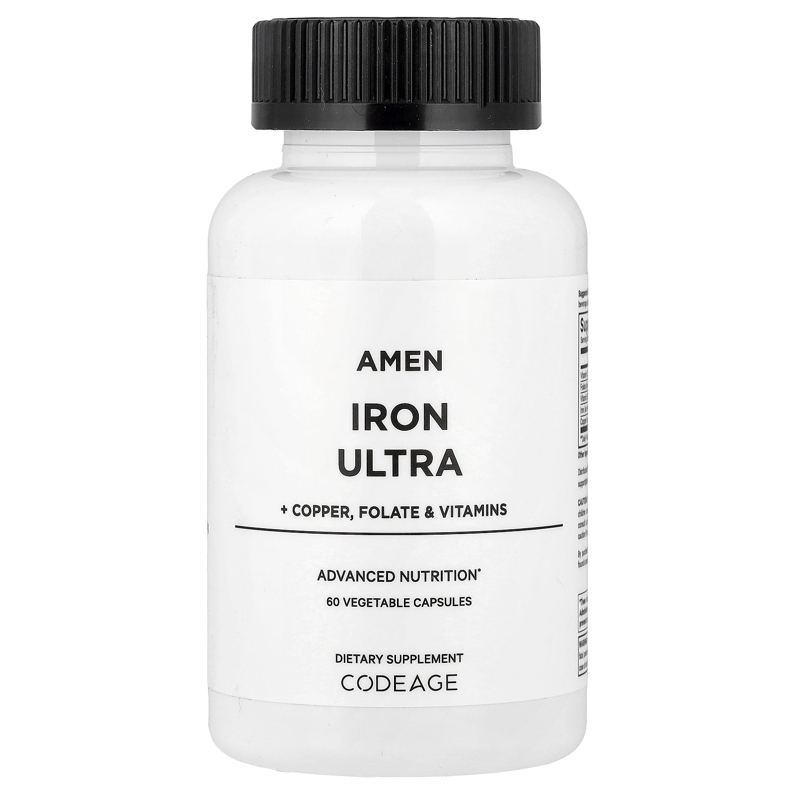 Codeage, Amen, Iron Ultra, 60 Vegetable Capsules