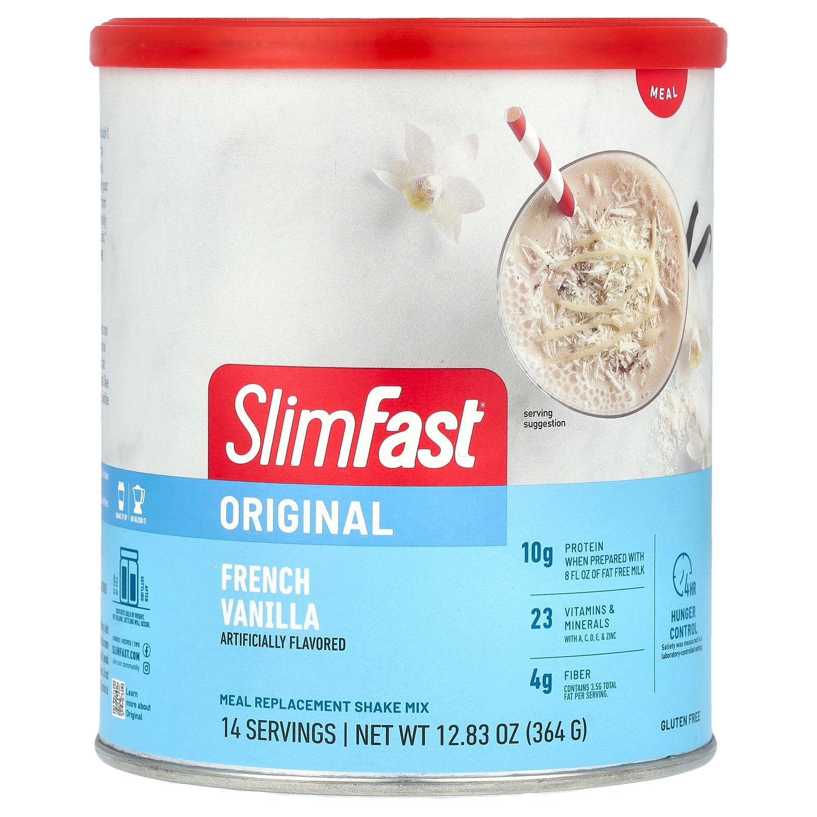 SlimFast, Original, Meal Replacement Shake Mix, French Vanilla, 12.83 oz (364 g)