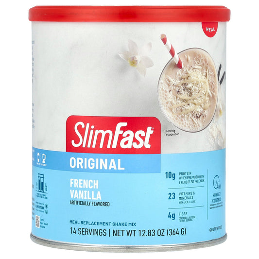 SlimFast, Original, Meal Replacement Shake Mix, French Vanilla, 12.83 oz (364 g)