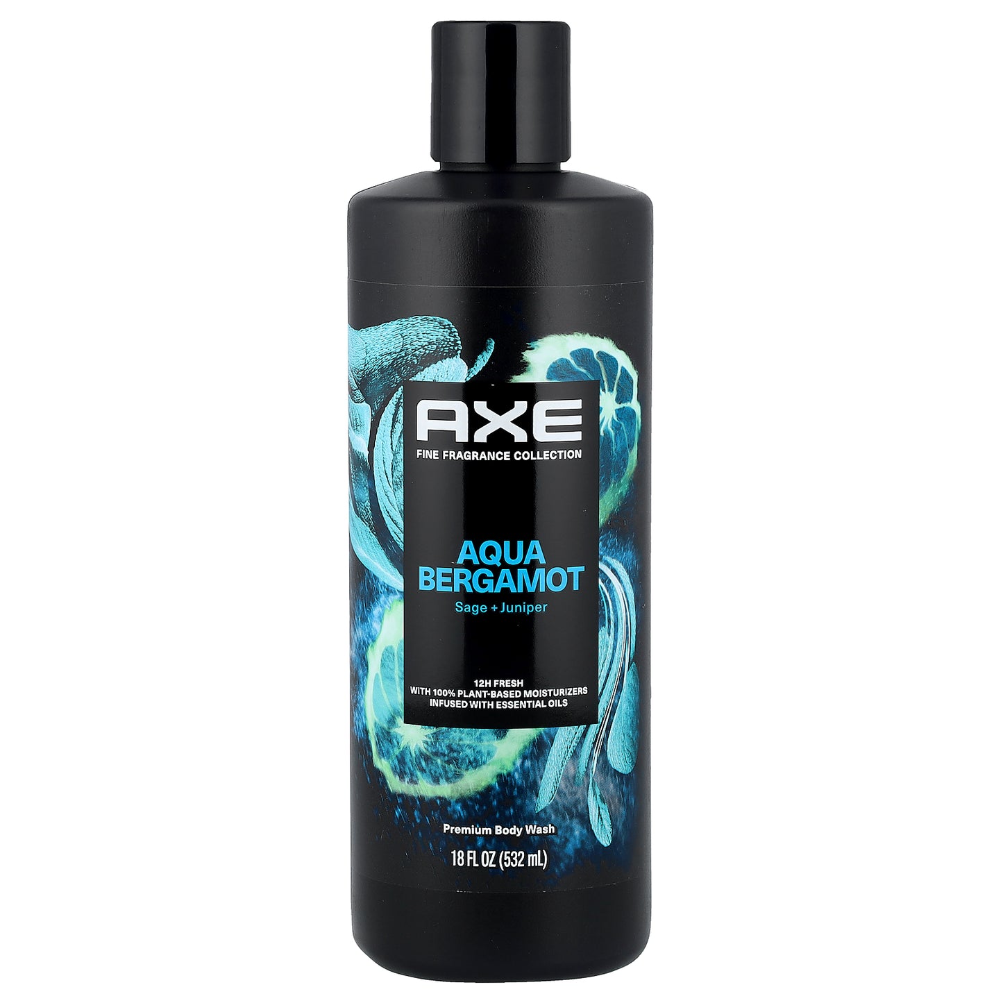 AXE, Aqua Bergamot Premium Body Wash, Sage + Juniper, 18 fl oz (532 ml)