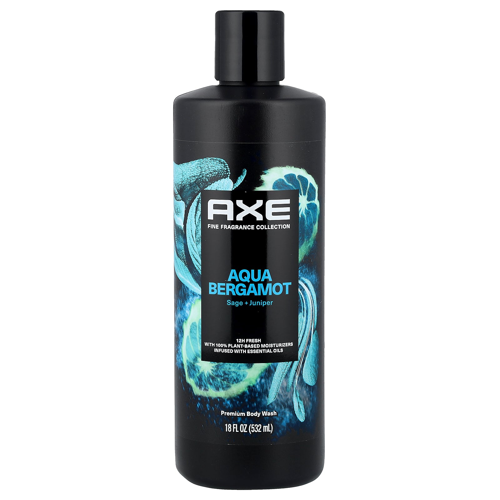 AXE, Aqua Bergamot Premium Body Wash, Sage + Juniper, 18 fl oz (532 ml)