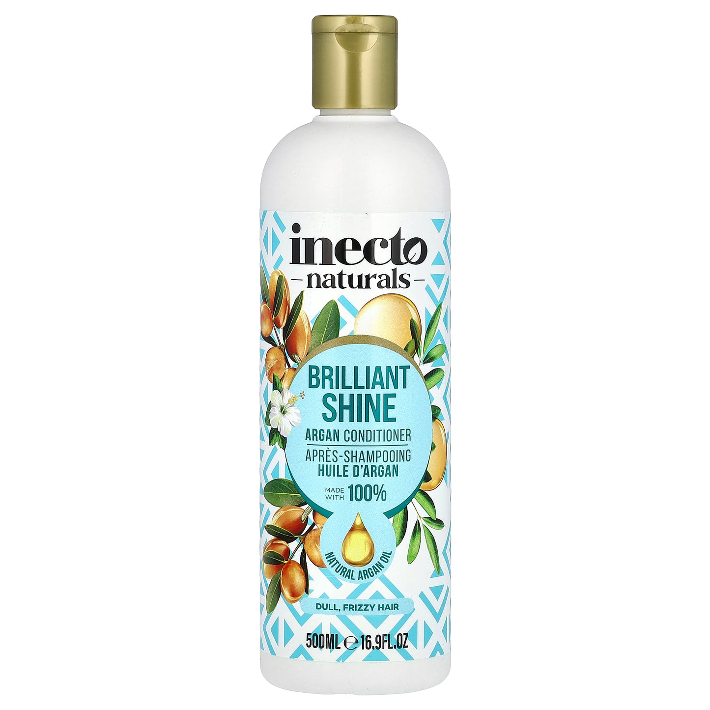 Inecto, Argan Conditioner, Brilliant Shine, Dull, Frizzy Hair , 16.9 fl oz (500 ml)