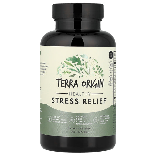 Terra Origin, Healthy Stress Relief, 60 Capsules