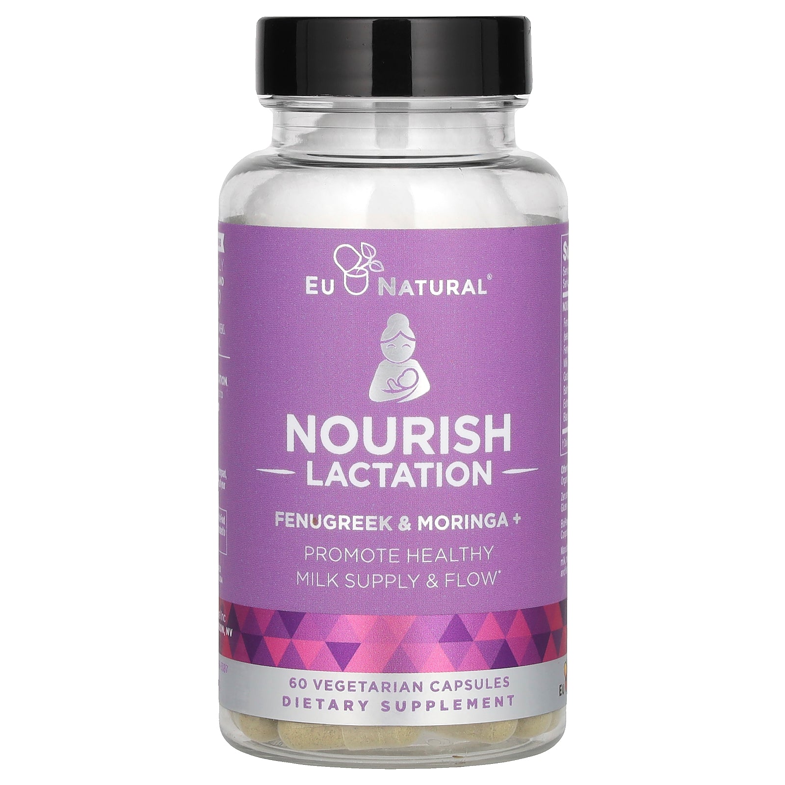 Eu Natural, Nourish Lactation, Fenugreek & Moringa+, 60 Vegetarian Capsles