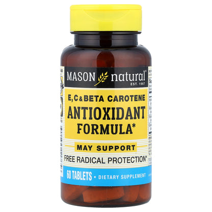 Mason Natural, Vitamins E, C & Beta Carotene, 60 Tablets