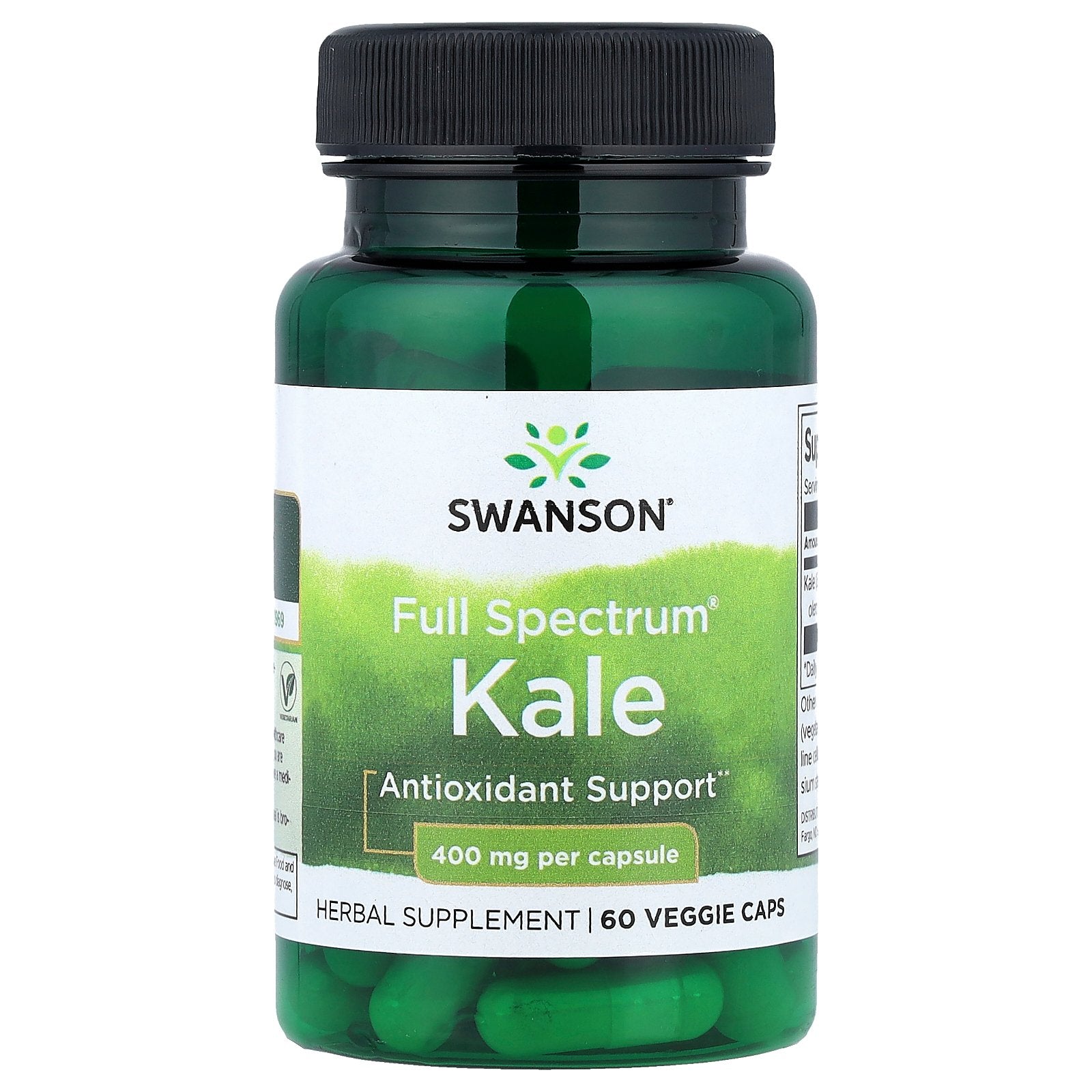 Swanson, Full Spectrum® Kale, 400 mg, 60 Veggie Caps