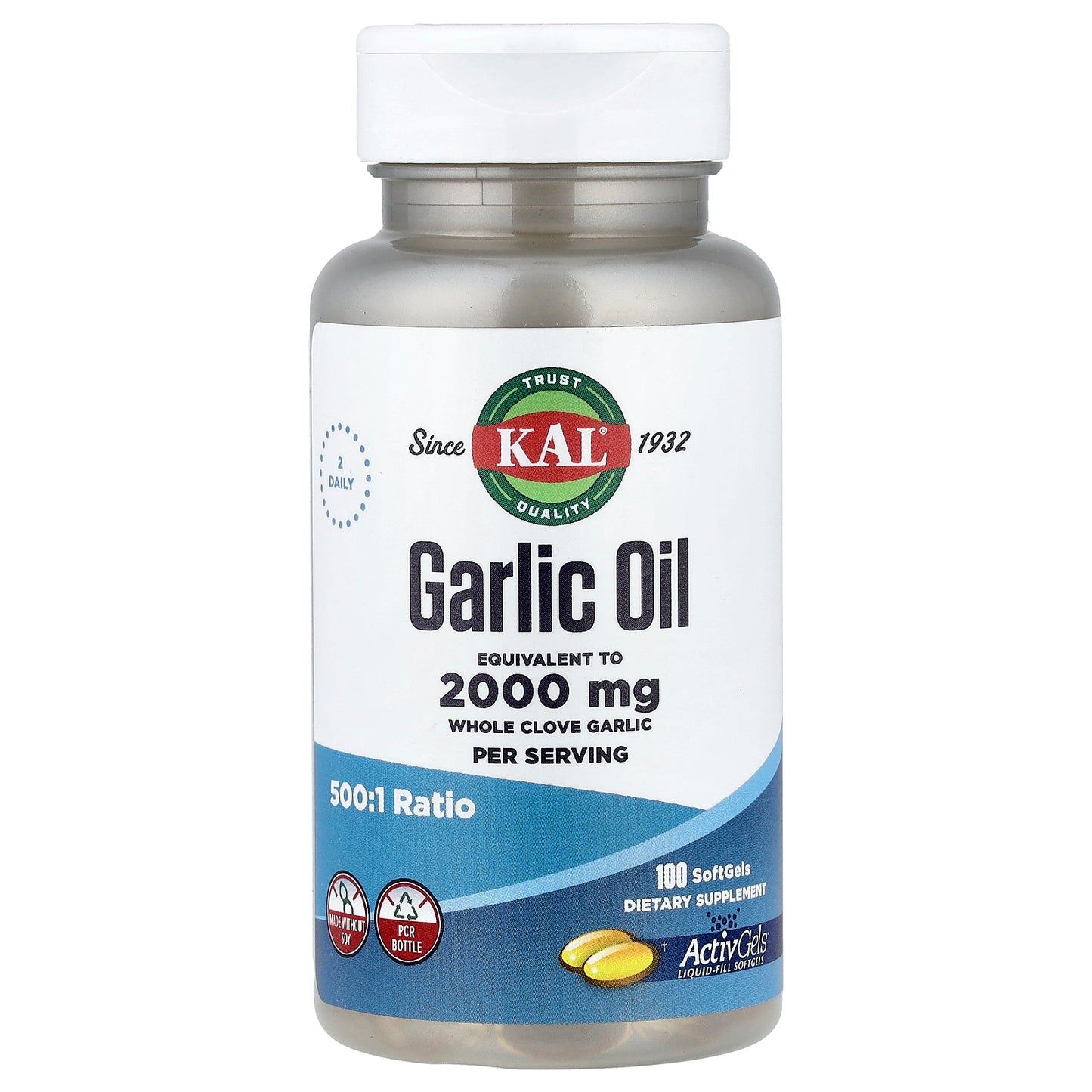 KAL, Garlic Oil, 100 SoftGels