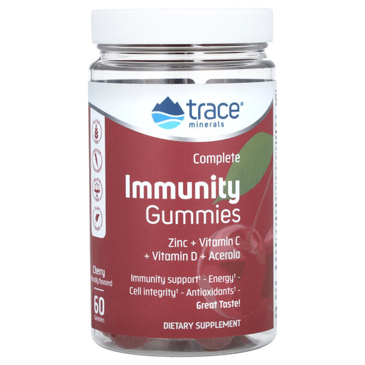 Trace, Complete Immunity Gummies, Cherry, 60 Gummies