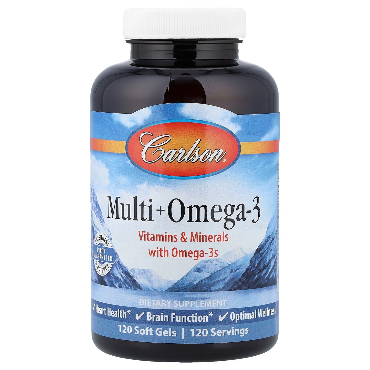 Carlson, Multi + Omega-3, 120 Soft Gels
