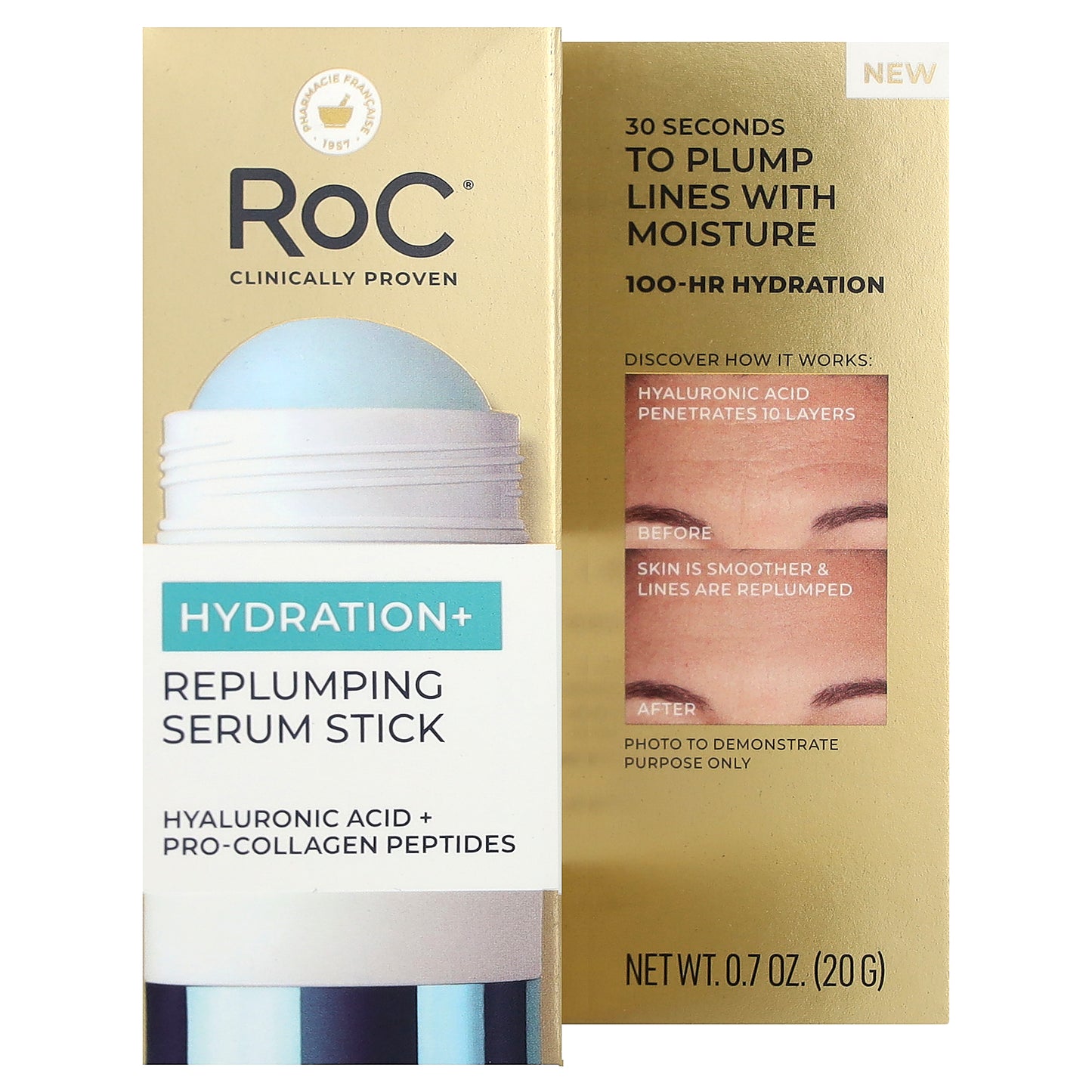RoC, Hydration+, Replumping Serum Stick, 0.7 oz (20 g)