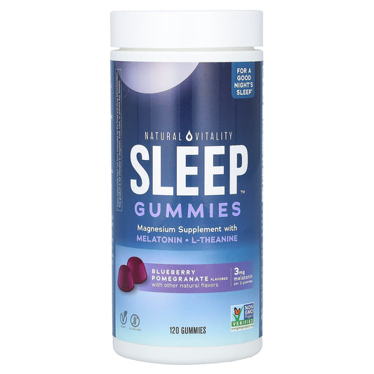 Natural Vitality, Sleep Gummies, Blueberry Pomegranate, 120 Gummies
