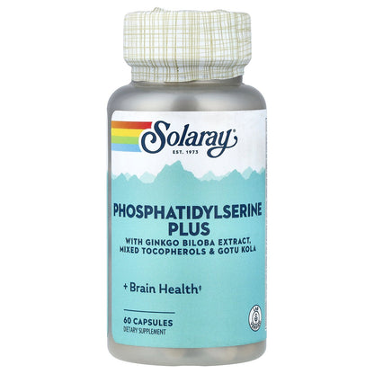 Solaray, Phosphatidylserine Plus, 60 Capsules
