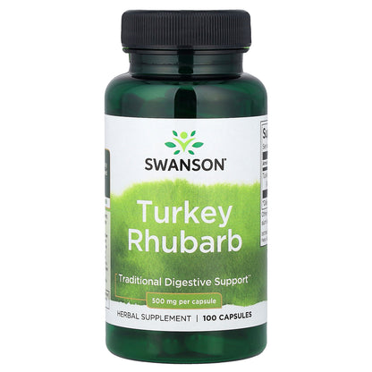 Swanson, Turkey Rhubarb, 500 mg, 100 Capsules