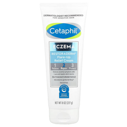 Cetaphil, Eczema, Restoraderm® Flare-Up Relief Cream, 8 oz (227 g)