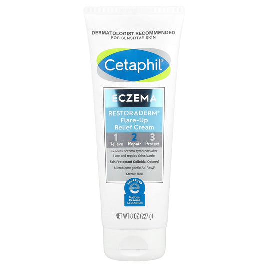 Cetaphil, Eczema, Restoraderm® Flare-Up Relief Cream, 8 oz (227 g)