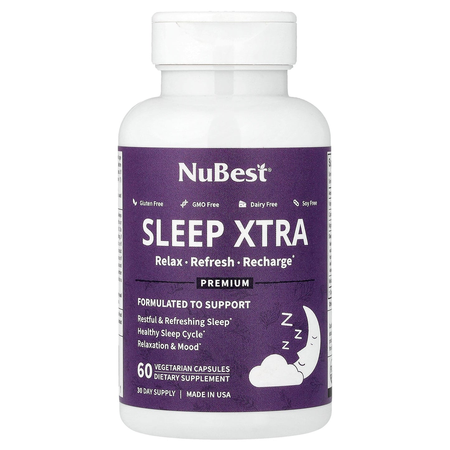 NuBest, Sleep Xtra, 60 Vegetarian Capsules