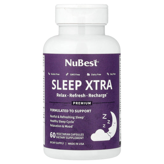 NuBest, Sleep Xtra, 60 Vegetarian Capsules