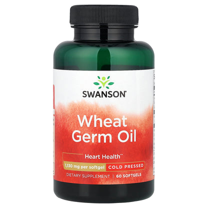 Swanson, Wheat Germ Oil, Cold Pressed, 1,130 mg, 60 Softgels