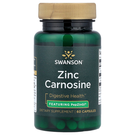Swanson, Zinc Carnosine, 60 Capsules