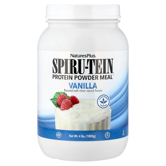 NaturesPlus, Spiru-Tein®, Protein Powder Meal, Vanilla, 4 lbs (1,800 g)