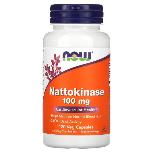 NOW Foods, Nattokinase, 100 mg, 120 Veg Capsules