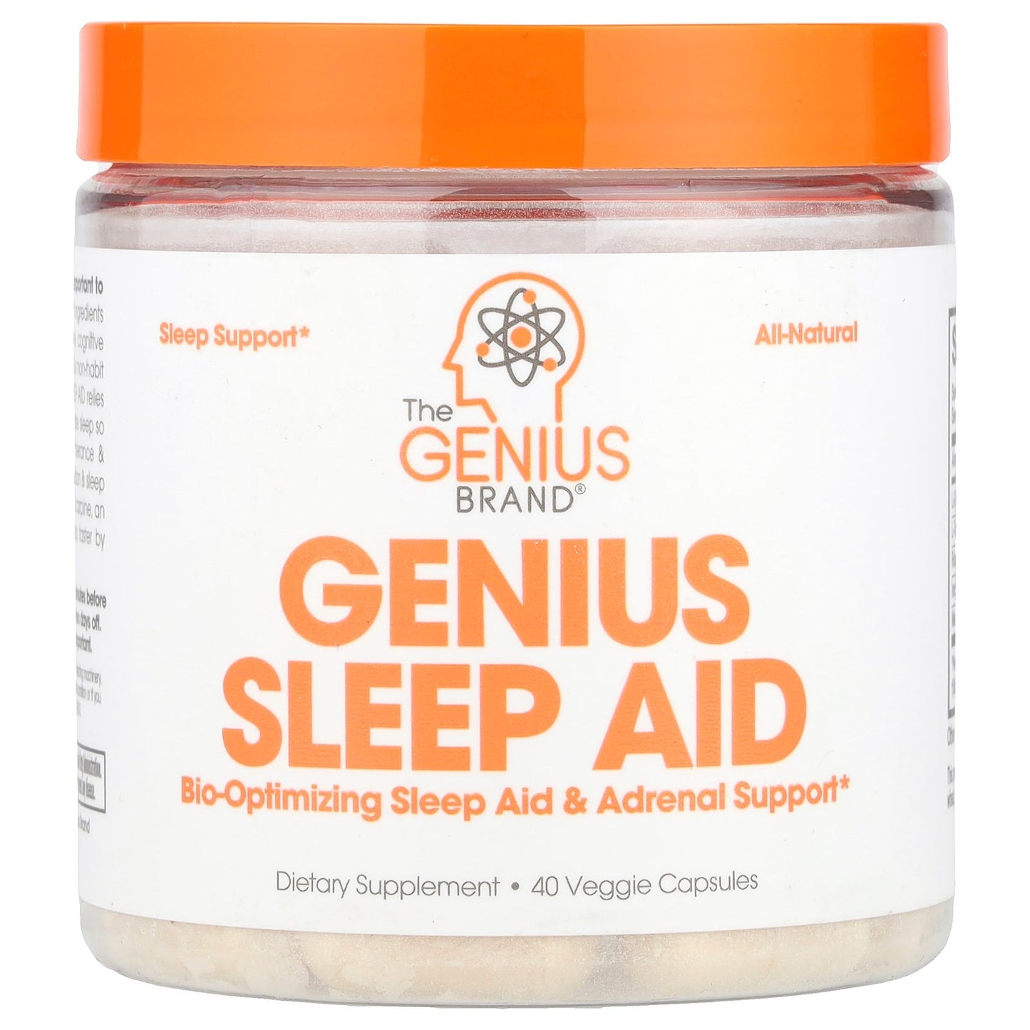 The Genius Brand, Genius Sleep Aid, 40 Veggie Capsules