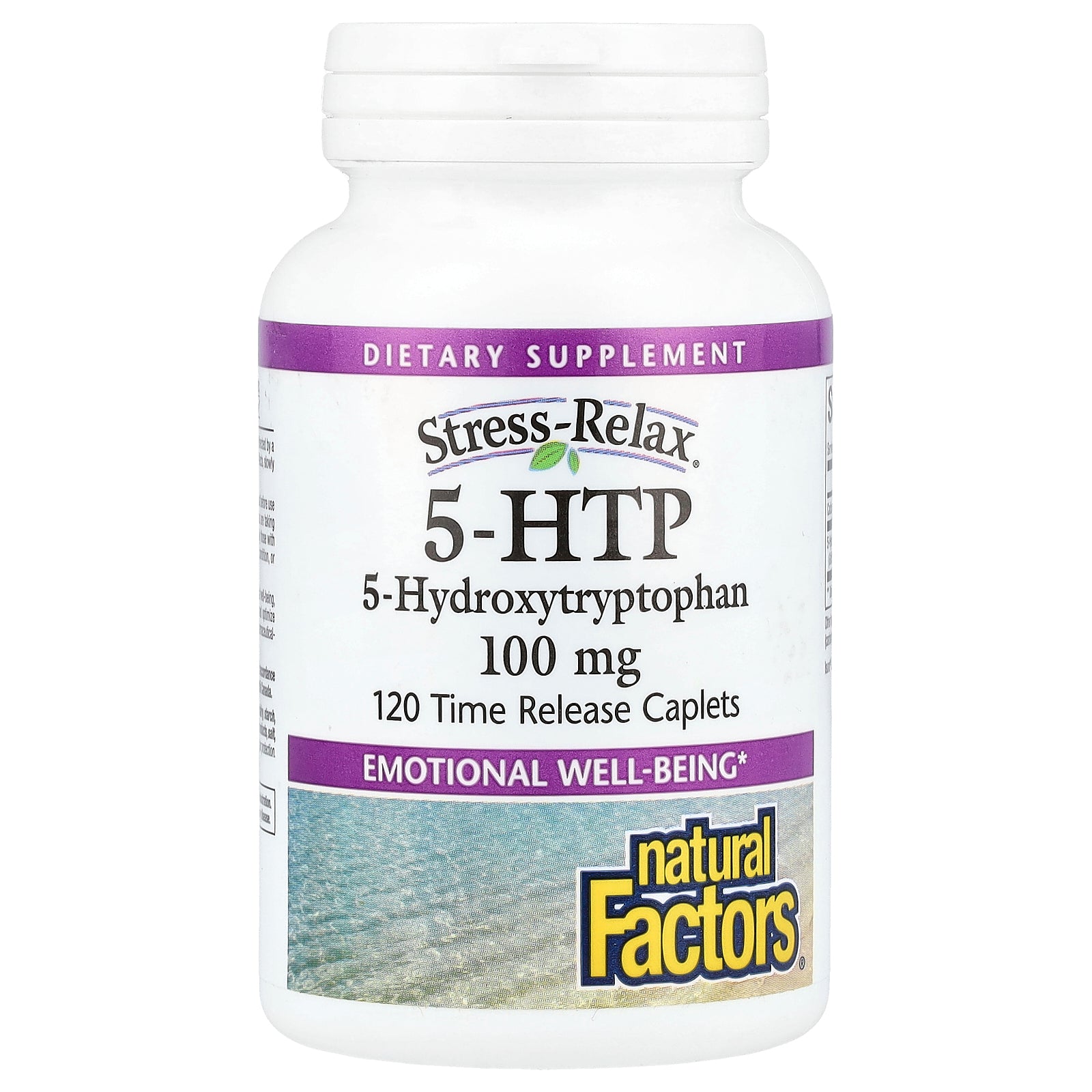 Natural Factors, Stress-Relax, 5-HTP, 100 mg, 120 Time Release Caplets