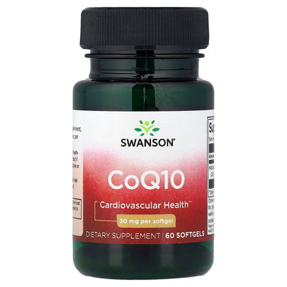 Swanson, CoQ10, 30 mg, 60 Softgels